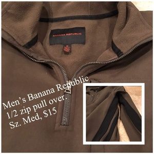 Mens banana republic 1/2 zip pull over